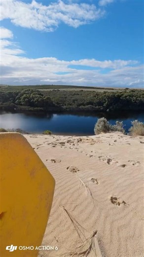 Day 26 of trying to cross the river #australia #sandboarding #extremesports #dji
