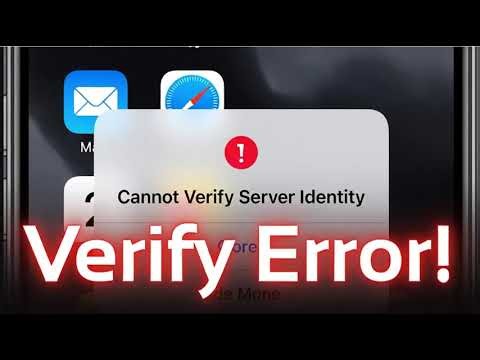How to Fix “Cannot Verify Server Identity” Error on iPhone Mail and Safari