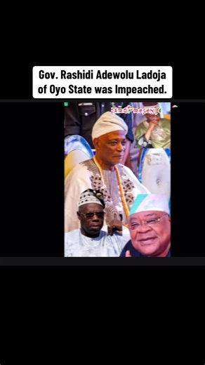 12th January, 2006 - Gov. Rashidi Adewolu Ladoja of Oyo State was Impeached. #oyostate #history #todayinhistory #standardpresenter