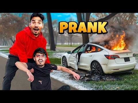 Breaking Amit's New Car Prank मज़ाक मज़ाक में गाड़ी तोड़ दी Extreme Prank Gone Wrong