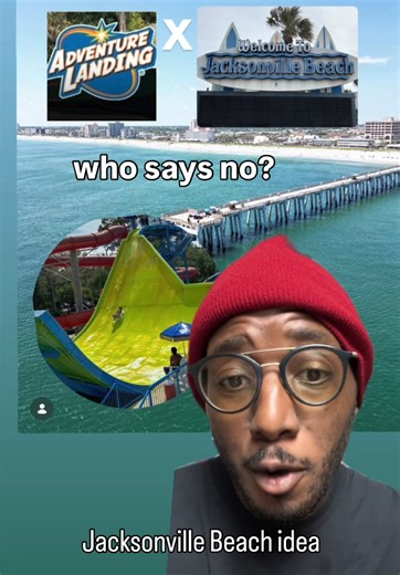 Jax Beach Idea: we move Adventure Landing rides to the Pier? Who says no? Tryna hit 2k followers fwm if you like this pls! #jacksonville #florida #fyp #reaction #news
