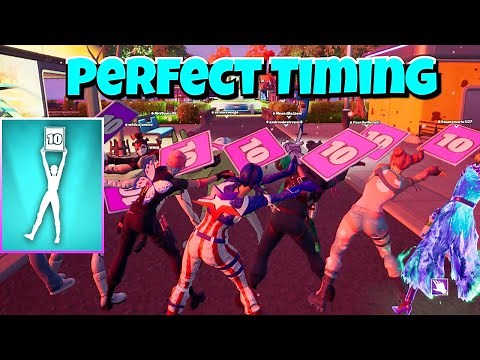 Fortnite Perfect Timing - Perfect Score Emote 💖 (Kylie Minogue ft. Oliver Heldens - 10 Out Of 10)