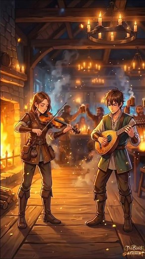 Medieval Fantasy Tavern Music - Spark Between Strings | Upbeat Tavern Dance Song for D&D