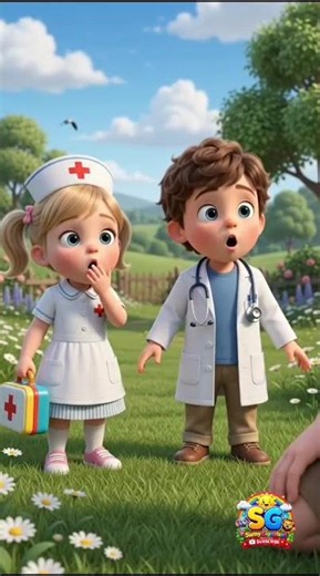 👨‍⚕️Little Doctor & Little Nurse Save Daddy! 👩‍⚕️❤️ | Cute Kids Family Story #Shorts