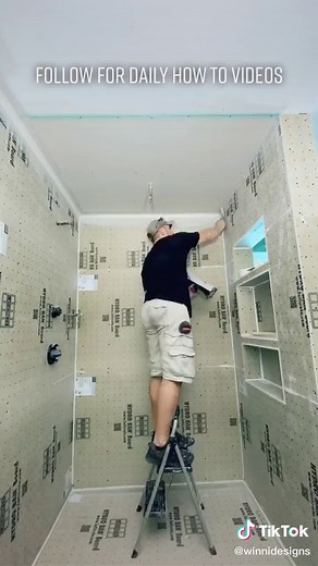 How to Transition from Shower Tile to Ceiling | DIY Tutorial