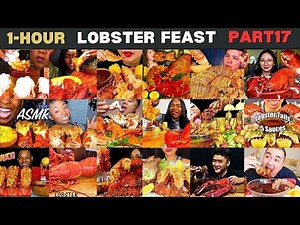 🦞 1-HOUR * LOBSTER BOIL * JUICY TAIL SPICY SAUCE 🔥 PART 17 | MUKBANG COMPILATION | SEAFOOD BOIL ASMR