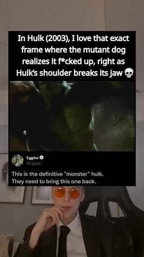 In Hulk (2003), I love that exact frame where the mutant dog realizes #music #love #moviereview #bluray #netflix #movie #movienight #movies #tv #actress #actor #cinema #cine #film #hollywood #cinematography #s #director #horror #instagood #drama #comedy #photography #instagram #art #moviescenes #cinephile | Classic Clips