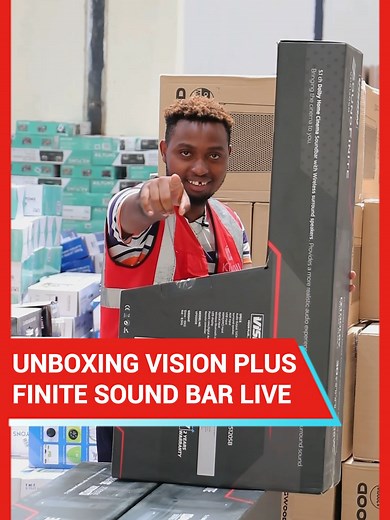 Vision Plus Sound Finite Sound Bar Unboxing LIVE on Kilimall App