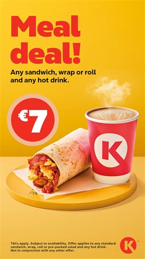 Start your morning right! ☕🌯 Grab a delicious breakfast burrito coffee from only €7 at Circle K. 💳 With Circle K Extra, your 7th beverage AND sandwich, wrap or roll is FREE – because mornings taste better when they’re on us. 📍 Available now at participating Circle K stores. | Circle K Ireland