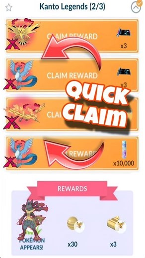Quick Claim! 🏆Dynamax Legendary from Research in Pokémon GO! #pokemongo #pokemon #youtubeshorts