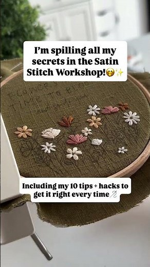 This Satin Stitch Embroidery Tutorial Is A Game Changer!