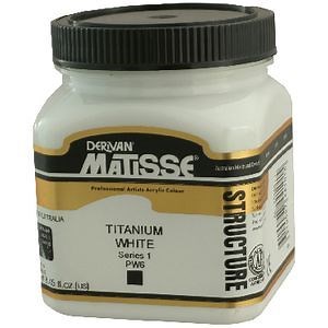 Derivan Matisse Structure Paint 250mL Titanium White S1