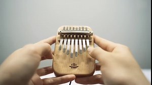 Kalimba 8 Keys Thumb Piano tuning hammer and learning instructions, portable Mbira Sanza finger piano, gift for children and adults
