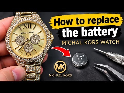 HOW TO REPLACE THE BATTERY ON A MICHAEL KORS WATCH 