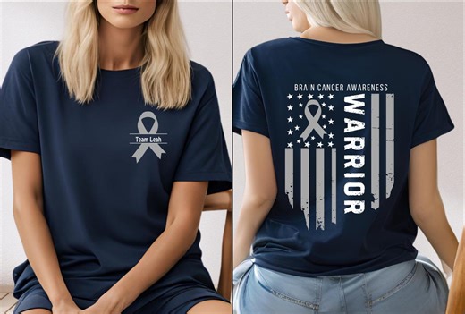 Brain Cancer Shirt, Brain Cancer Awareness Shirt, Brain Cancer Support, Brain Cancer Family Shirts, Cancer Support Squad, Team Cancer Shirt - Etsy