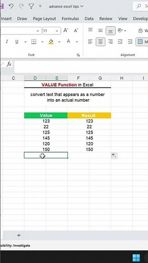 Excel VALUE Function 🔥 Convert Text to Number in Seconds!