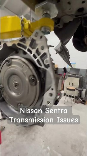 Nissan Sentra CVT transmission problem, torque converter seal is leaking. Big job.