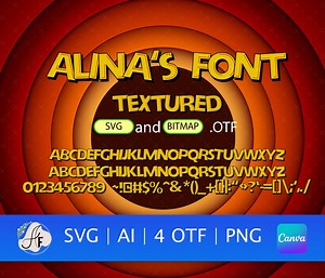 Zoo Color Font (cartoon Typeface OTF, SVG, PNG) - Etsy