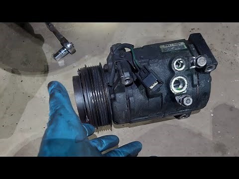 2008,2009,2010, 2011 chevy traverse/ gmc acadia/ Buick enclave AC compressor removal / replace
