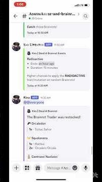 Best Brainrot Trader Stocker and Admin Abuse Notifier✨(music bots and tutorials with giveaways)