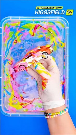 What Happens When We Dip This in Colorful Water?! 🎨💧 #kids #funny #shorts
