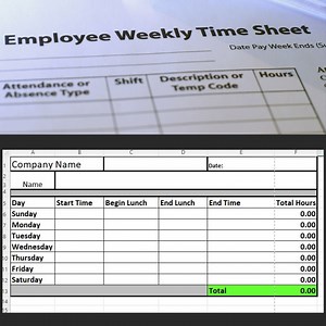 Time Sheet Calculator - Excell - Etsy UK