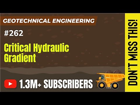 Critical Hydraulic Gradient | Seepage Pressure | Geotechnical Engineering - GATE