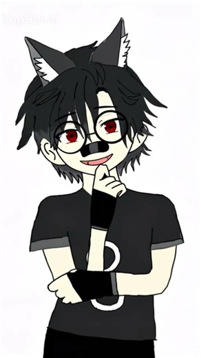 you just started being cute #drawing #wolf #ai #cute