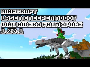 Laser Creeper Robot Dino Riders From Space Mod *NEW* Update - Minecraft 1.20.1 (Mod Showcase)