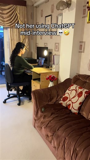 interview hack with ai😂 #jobhunt #interview #chatgpt #foryou #fyp