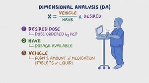 Video: Dosage calculation - Dimensional analysis method: Nursing pharmacology - Video Explanation! | Osmosis | Osmosis