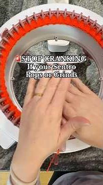 Sentro Knitting Machine Popping or Grinding? STOP Cranking 🚨 #sentroknittingmachine