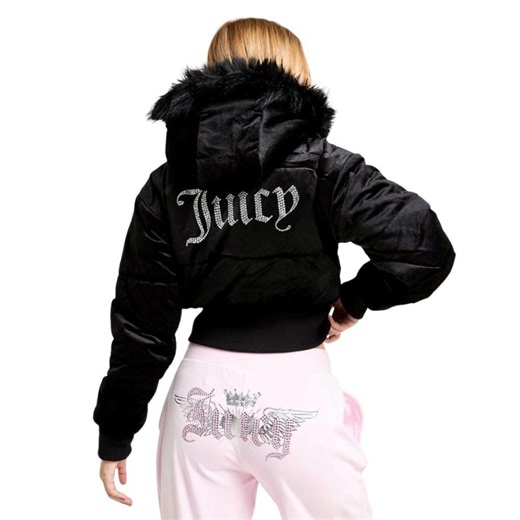 Juicy Couture Y2K Velour Puffer Jacket – Faux Fur Hood, Rhinestone Streetwear - Etsy