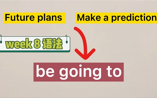 语法｜be going to的用法和句型