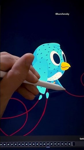 Flappy Bird Animation in Procreate 🐦 #procreate #animation