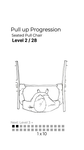 Calisthenics for Beginners (Step-By-Step) — Seated Pull Chair (Pull Progression — Level 2 / 28)
