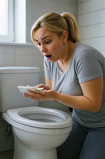 While my husband was not at home, my father-in-law told me to take a hammer and break the tile behind the toilet: behind the tile, I saw a hole, and in that hole, something horrifying was hidden 😱😱 I was standing in the kitchen, washing dishes. My son was playing at the neighbors’ house, and my husband had gone out on errands. It seemed like an ordinary evening. But at that moment, I felt someone standing behind me. I turned around — it was my father-in-law. His face was tense, his gaze sharp 