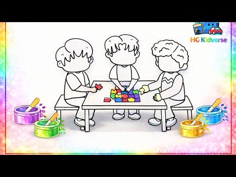 Colorful Puzzle Fun 🧩🎨 | Easy Coloring & Learning for Kids | HG Kidverse
