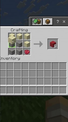How To Make Red Concrete Powder In Minecraft #Shorts