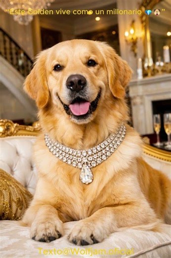 Golden Retriever millonario 🐶💎 Vida VIP