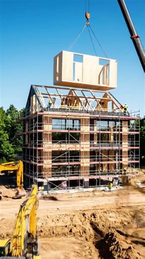 Building a Timber Structure From Scratch – Satisfying Construction Timelapse ⚡