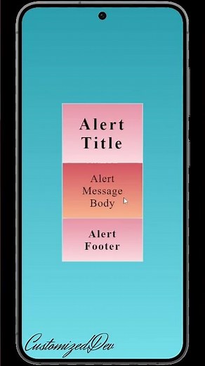 Custom Alert Box using HTML, CSS, and JavaScript | Customized Dev