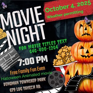 Join us to kick off the Halloween season with a special free event! Enjoy complimentary snacks and gifts, plus a chance to win a movie ticket courtesy of Flagship Theaters. We’ll be featuring a Tim Burton Disney Halloween film—perfect for the spooky season. This will be our last movie night of the year, so don’t miss out! To find out the movie title, simply text 646-400-1264. Bring your friends and family for a night of festive fun. The event starts at 7:00 PM and welcomes guests of all ages. | 