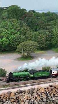 Mayflower Powers the Coastal Pass at Dawlish Warren #steam #train #shorts