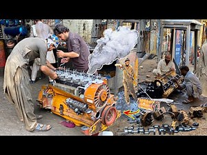 Rebuilding Process Deutz F6L912 6 Cylinder Engine Complete Restoration || Titan Engine Repair