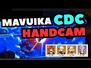 MAVUIKA CDC Combo HANDCAM 🔥| Fearless Clear 119 sec | Genshin Impact