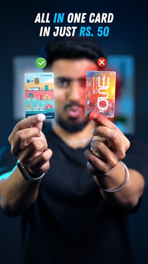 All in ONE card in just Rs.50 💳🔥 #techreels #metrocard #buspass #metrohacks #delhimetro [ All in one metro card, All in one card in just rs 50, Intercity metro card in 50 rs, Metro card, Bus pass in 50 rs, Delhi metro hacks, bangalore metro, DTDC bus delhi ] | CyberStructor