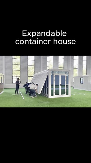 In just a few minutes, you can own a house#containerhouse #living #expandablehouse #home