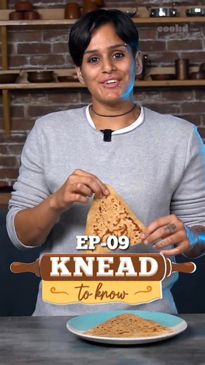 Cookd on Instagram: "How to make round dough into a triangular paratha! 🤩😋 How do you make paratha at home?"