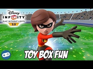 The Incredibles Disney Infinity 3.0 Toy Box Fun Gameplay with Mrs Incredible